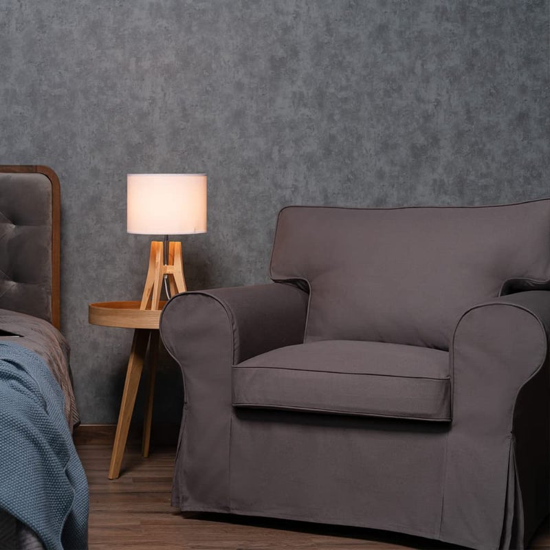 MASTERS OF COVERS Ektorp Armchair 5 Color Cotton Cover for The IKEA Ektorp Chair Slipcover Replacement (Cotton-Dark Grey)-Not Fit for Uppland Series Sofa (Armchair Cover Only!) - Image 5